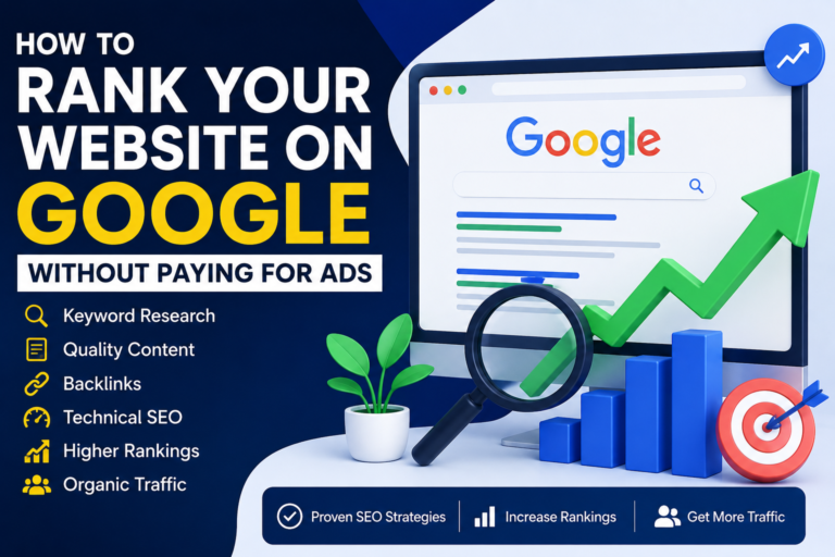 how to rank website on google without paying ads